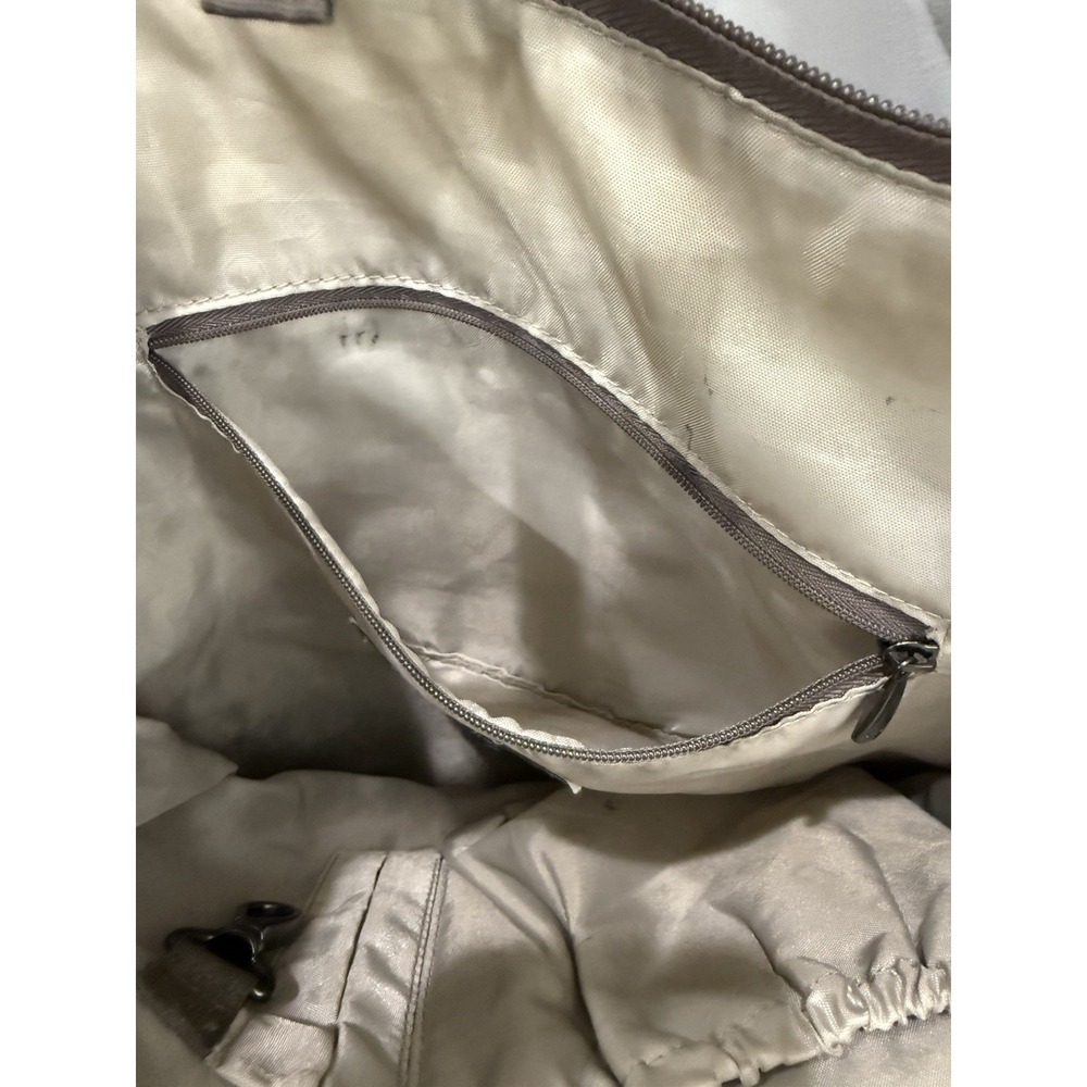 Lug Charleston Destination Gray Grey Quilted Nylon Travel Tote Crossbody Bag - Picture 16 of 16
